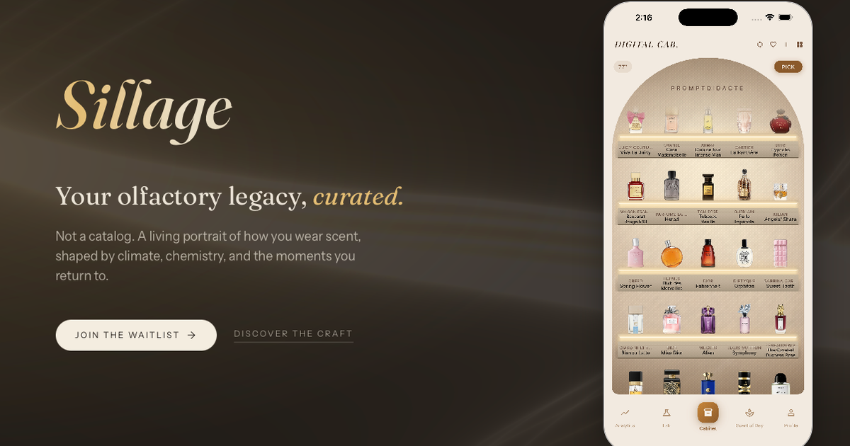 I build an app that predicts longevity based on real time, weather and scent chemistry